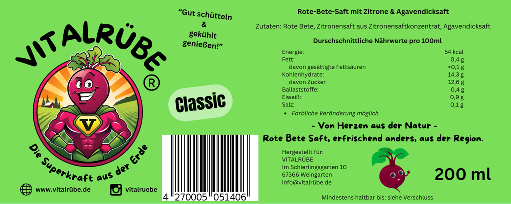Vitalrübe Classic 24er Pack